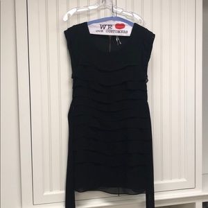 Ruffle Black Dress